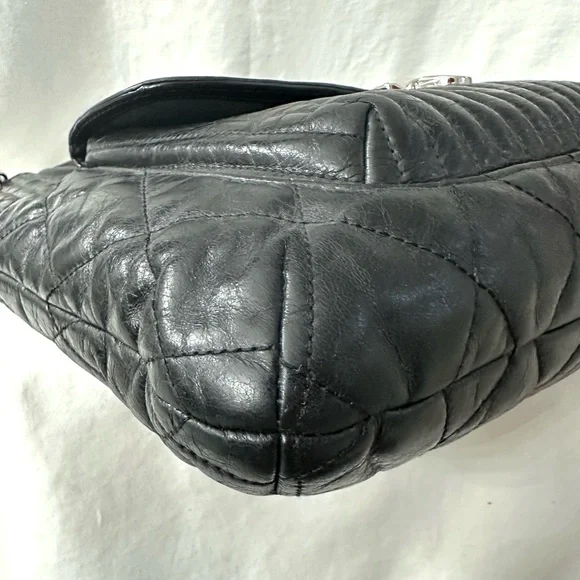 Coach Poppy Quilted Slim Chain 19854 Leather